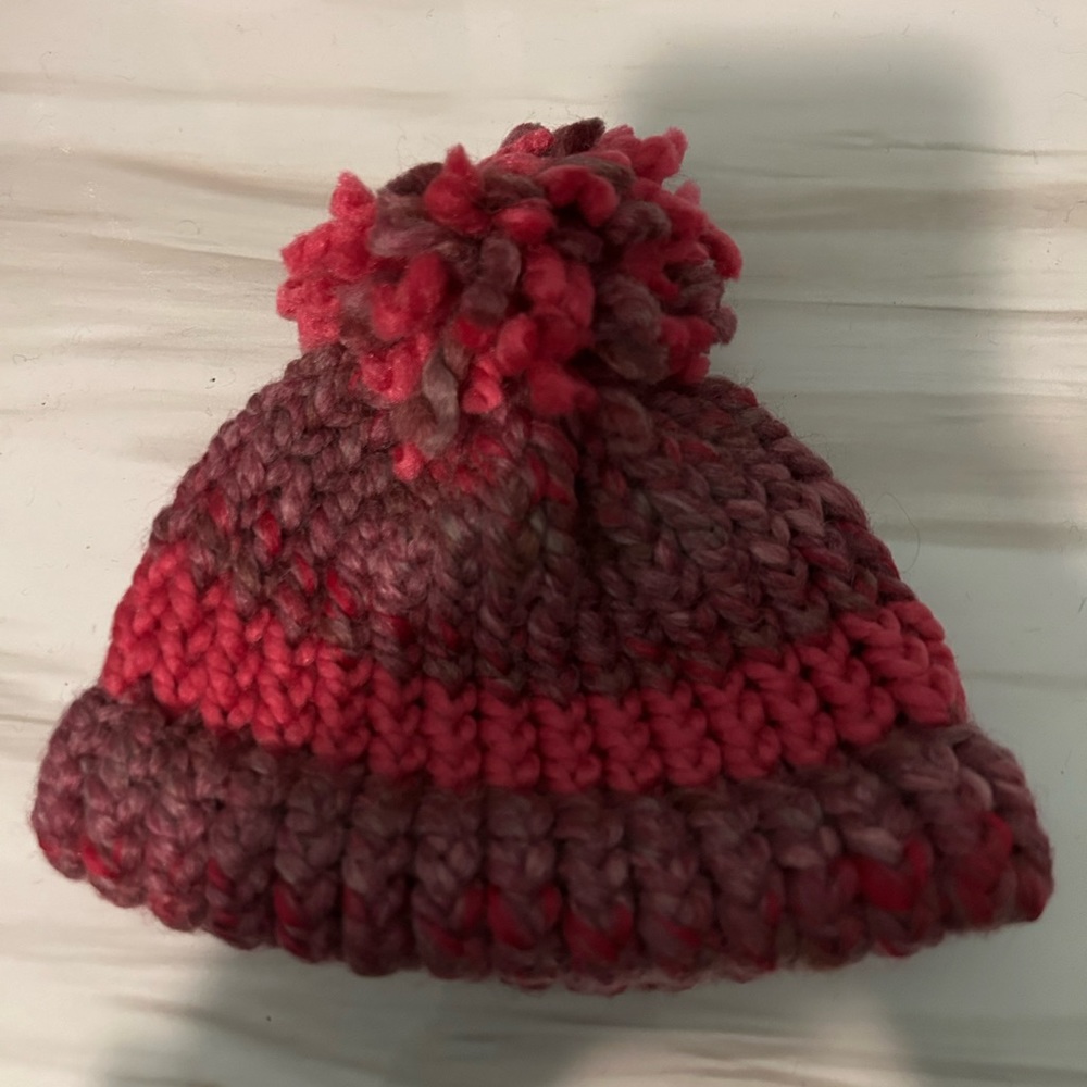 Handmade Knitted Pom Pom Hat